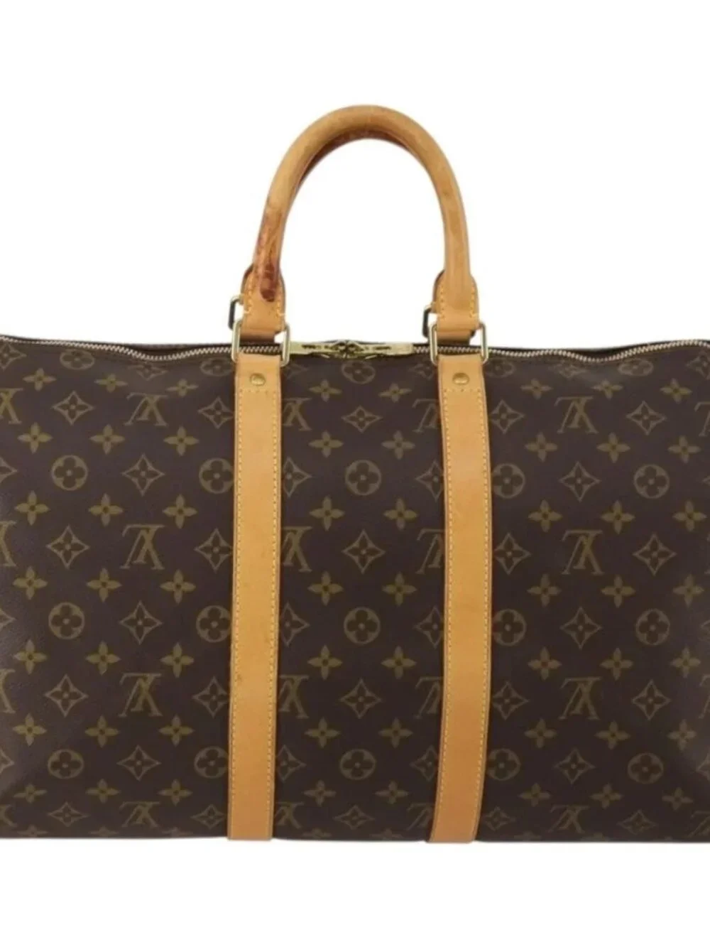 LOUIS VUITTON Monogram Keepall Bandouliere 45 Boston Bag M41418 LV Auth 187418A